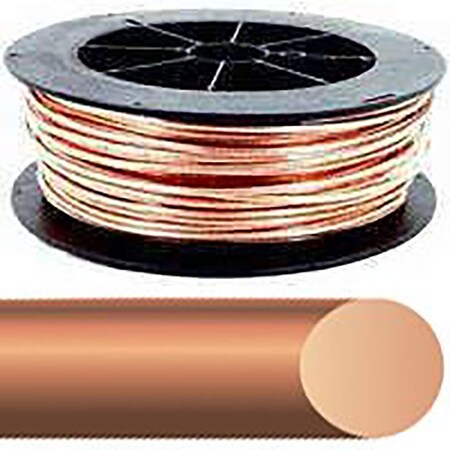 Southwire Southwire 2SOLX125BARE Electrical Wire, 125 ft L, 2 AWG, Solid 2SOLX125BARE